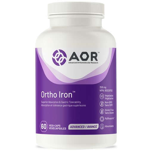 Picture of AOR ORTHO IRON - VEGETABLE CAPSULES 358MG 60S                           